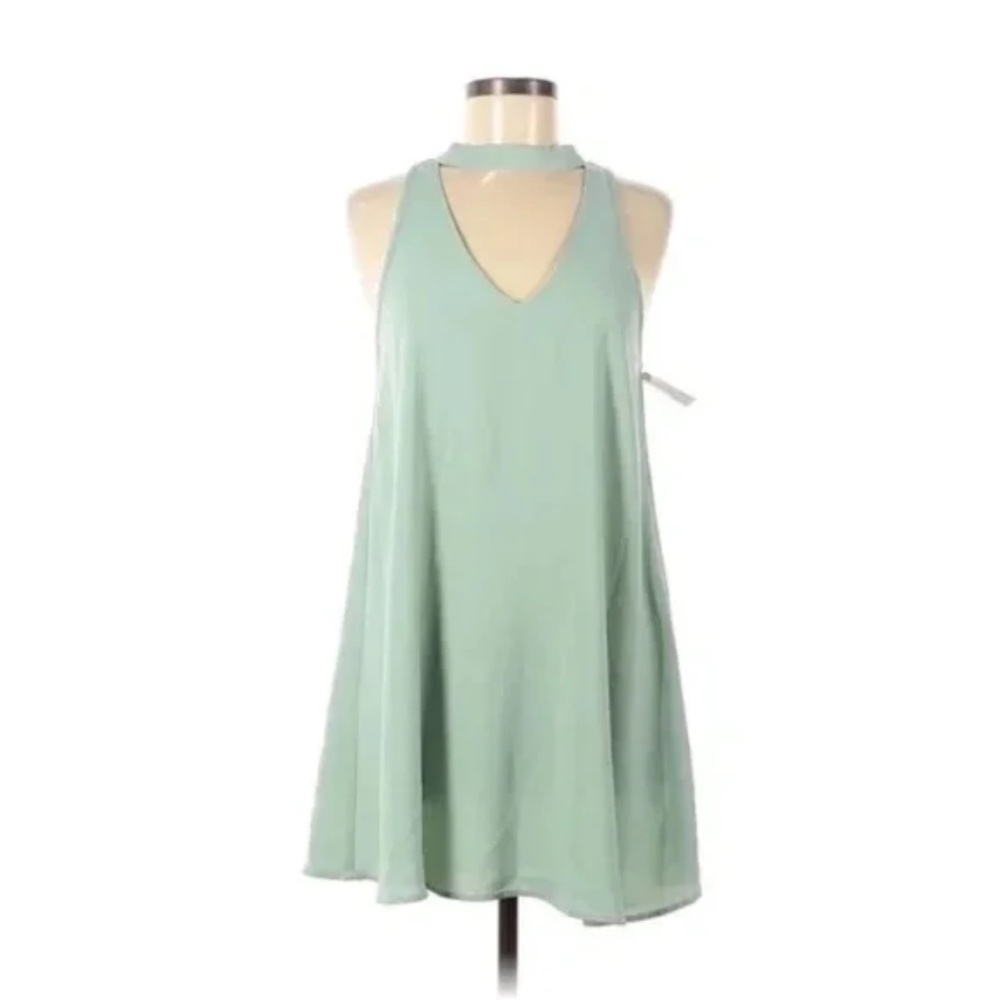 Forever 21 Ribbed Swing Dress in Seafoam Green Size M